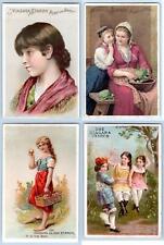1880's LOT/4 NIAGARA CORN STARCH VICTORIAN TRADE CARDS SIZE CONDITION VARIES #2 picture