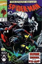 Spider-Man #10 Perceptions Part 3 Wolverine Todd McFarlane 1991 Marvel Wendigo picture