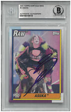 Asuka Signed Autograph Slabbed 2021 WWE Topps Heritage Card  BAS Beckett picture
