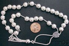 Greek Komboloi All Solid Sterling Silver Round Beads picture