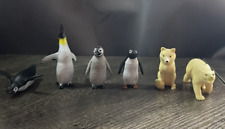 Set Of 6 PVC Wild Republic -Penguins Wolf Polar Bear - Animal Figures VTG rare picture