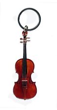 Violin key ring cheap violinist gift idea mini copy Stradivarius violin picture