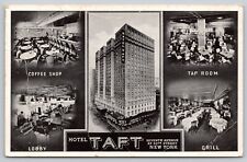 Postcard NY New York City Hotel Taft Interior Views picture