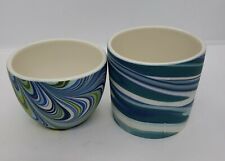 NEW Lot of 2 Forest Ceramic Co. 10oz Tumbler & 8oz Tea Cup picture