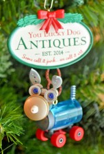 Hallmark - You Lucky Dog Antiques - Some Call it Junk We Call It Art - Ornament picture