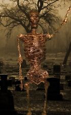 Decayed Corpse Rotting Skeleton Zombie Halloween Decoration with Red LED Eyes picture
