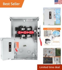 Heavy-Duty 60A Disconnect Safety Switch - Indoor/Outdoor Use, Easy Installation picture