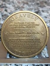 USS Gravely DDG 107 Medal Coin Christened May 16, 2009 Pascagoula, Ms. picture