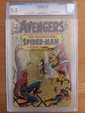 Avengers # 11 CGC 5.5 OW/W Key Early Spider-Man Kang 1964 Stan Lee Jack Kirby picture