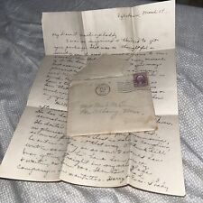 Antique 1936 Great Depression Era Letter Home from MS Discusses New Orleans Trip picture