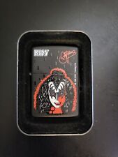 Vintage 1998 Kiss Gene Simmons Black Matte Zippo Lighter NEW Rock Band picture