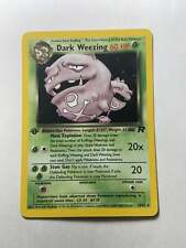 Dark Weezing Rockets Near mint English Holo 1st edition  14/83 picture
