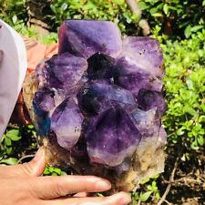 3400G Natural Amethyst Cluster Purple Quartz Crystal Rare Mineral Specimen 628 picture