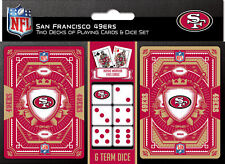 NFL San Francisco 49ers 2-Pack Playing cards & Dice set picture