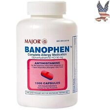 1000 Banophen Antihistamine Capsules - Compare to Benadryl - 50mg - Pink Pack picture