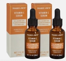2x Trader Joe's Vitamin C Serum 1 fl oz Clear Skinceuticals DUPE Glass Dropper picture