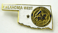 Vintage HOBY Pin Hugh O Brian Youth Foundation Oklahoma West Enamel Lapel picture