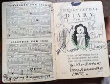 Diary of A Boy, High School Senior, San Rafael CA-1935 Complete Year Journal picture