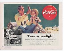 1938 Item :  Coca Cola Drink Pure As Sunlight Soda Pop Vintage Print Ad picture