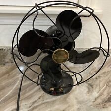 Vintage 1930s Emerson B Jr 10 Inch Oscillating Fan WORKS GREAT Repainted Blades picture