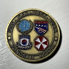 Rare US Army UNC CFC USFK EUSA Yongsan Korea Challenge Coin Public Affairs Chief picture