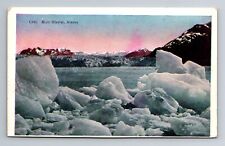 Muir Glacier, AK-Alaska, Scenic View Antique c1951, Vintage Souvenir Postcard picture