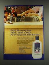 1991 Jergens Eversoft Lotion Ad - Potted fifteen geraniums picture