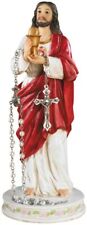 Jesus Christ with Chalice Communion Rosary Holder Resin Statue, 8 Inch picture
