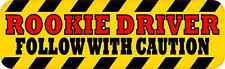 10 x 3 Rookie Driver Bumper Sticker Vinyl Vehicle Window Decal Caution Stickers picture