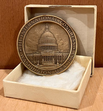 Internartional  Plastic  Surgery 1963 Congress Commemorative Medal w/ Box picture