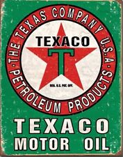 Texaco Motor Oil Metal Tin Sign Gas Garage Man Cave Bar Home Wall Decor #1927 picture