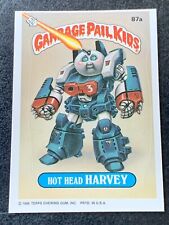 1986 TOPPS GARBAGE PAIL KIDS OS3 87a HOT HEAD HARVEY DIE CUT ERROR RARE MN/MNT+ picture
