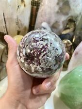 Rubellite Lavender Sphere Healing Natural Crystals Reiki Meditation Orb 4” D picture