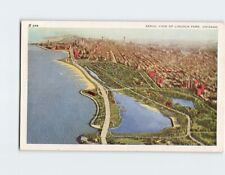 Postcard Aerial View Of Lincoln Park, Chicago, Illinois picture