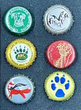 Vintage Beer Bottle Caps, Assortment of 6, Dog and Claw Theme Lot picture