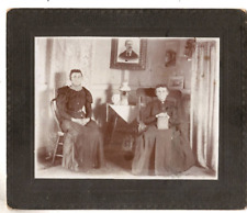 Antique Photo Wash Leaper Add Leaper Victorian/Edwardian Parlor Two Women picture
