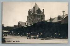 Market KANSAS CITY Missouri RPPC Rare Antique Photo Postcard~Fred Schell 1910s picture