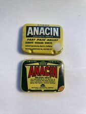 Vintage Anacin Aspirin Tablets Pills Tin Metal Box Whitehall NY Pharmacy Vintage picture