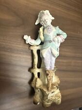 Vintage Occupied Japan Hand Painted Porcelain French Gentlemen Figurine picture