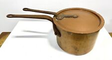 Antique Duparquet Copper Pan Or Pot W/ Lid New York 110 W. 22nd St.  #12 picture