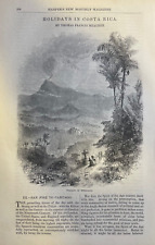 1859 Costa Rica San Jose Cartago Crater of Irazu Hacienda of Navaro picture