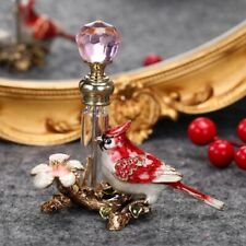 5ml Red Bird Perfume Bottle Vintage Glass Crystal Empty Essential Oil Bottles picture