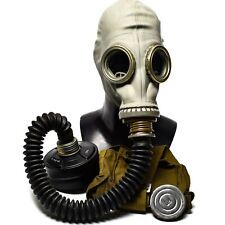 Soviet USSR military army Gas mask GP-5 black hose NATO Filter CF F3 NBC 40 mm picture
