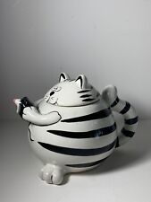 Pier 1 Imports Cat & Mouse Ceramic Chubby Cat Teapot 6.5 in. picture