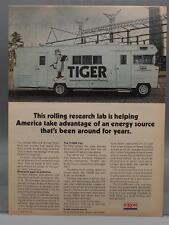 Vintage Magazine Ad Print Design Advertising Exxon Tiger Research Lab picture