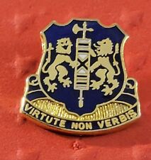 Virtute Non Verbis 108th Infantry Pin USA Military Regiment Insignia  Hat Pin picture