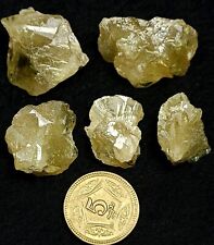 25g Titanite Sphene Crystals & Clusters with nice Color & Luster. 5 pieces lot picture