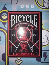 Bicycle Playing Cards Game Deck Webbed Design Spider Web English New/Sealed picture