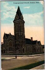 1916 Vintage Postcard Ironton Ohio Spencer  M.E. Methodist Church picture