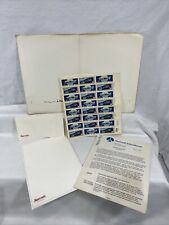 1977 NASA/ROCKWELL SPACE SHUTTLE Fact Sheet & Apollo Stamps Marriot Hotel Folder picture